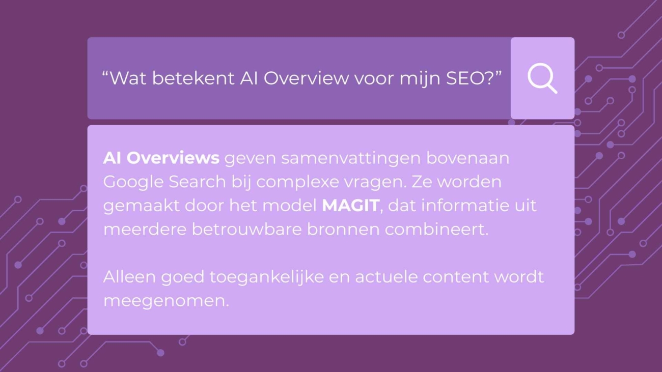 Afbeelding die antwoord geeft op de vraag: Wat is AI Overviews?